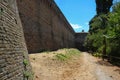 Medieval fortress walls in Cesena, Italy