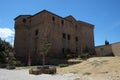 Medieval fortress walls in Cesena, Italy