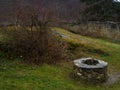 Medieval fountain in transilvania castle