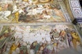 Medieval fresco in Varallo Sesia, Piedmont, Italy