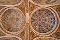 Fresco decors on the ceiling in Palazzo Fordi, Cremona, Italy