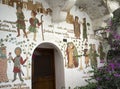 Medieval frescoes at upper Sperlonga, Italy. Royalty Free Stock Photo