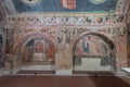 Medieval frescos on a cripta in south pf italy Royalty Free Stock Photo