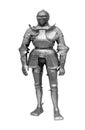 Medieval full body knight suit of armor isolated Royalty Free Stock Photo
