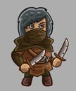 Medieval game character rogue