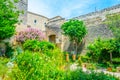 Medieval garden in the french city Uzes