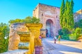 The medieval Gate of Justice, Alhambra, Granada, Spain