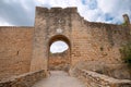 Medieval gate, Pals, Spain Royalty Free Stock Photo
