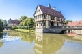 Medieval gatehouse and bridge of the Steinfurt Castle Royalty Free Stock Photo