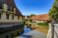 Medieval gatehouse and bridge of the Steinfurt Castle Royalty Free Stock Photo