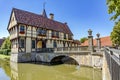 Medieval gatehouse and bridge of the Steinfurt Castle Royalty Free Stock Photo