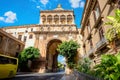 Medieval gateway named New Gate Porta Nuova in Palermo. Sicily, Italy Royalty Free Stock Photo