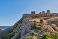 Medieval Genoese fortress in Sudak, Crimean peninsula