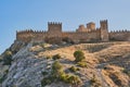 Medieval Genoese fortress in Sudak, Crimean peninsula