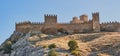 Medieval Genoese fortress in Sudak, Crimean peninsula