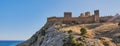 Medieval Genoese fortress in Sudak, Crimean peninsula