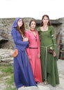 Medieval girls Royalty Free Stock Photo