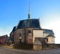 Medieval Gothic cathedral in the city of Pardubice (Czech Republic)