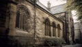 Medieval Gothic chapel entrance, old fashioned architecture, rich in history generated by AI
