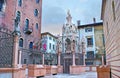 The Scaliger Tombs funerary monuments, Verona, Italy