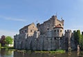 Medieval Gravensteen Castle In Gent