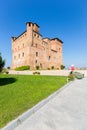 Medieval Grinzane Cavour Castle, in Piedmont district, Italy Royalty Free Stock Photo