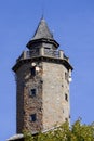 Medieval Grodno Castle, octagonal tower, Zagorze Slaskie, Poland Royalty Free Stock Photo