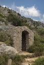 guardhouse on the way to the castle of torroella de montgri Royalty Free Stock Photo