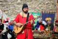 medieval guitar minstrel