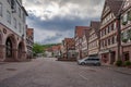 Medieval half timber house in black forest town