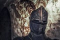 Medieval helmet of knight