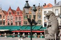 Medieval historic centre of Brugge in Belgium