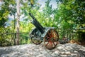 Medieval historical monument cannon