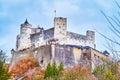 Medieval Hohensalzburg castle in Salzburg, Austria Royalty Free Stock Photo