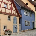 Medieval Homes in Rothenburg ob der Tauber, Bavaria, Germany Royalty Free Stock Photo