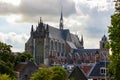 Medieval Hooglandse Kerk church in Dutch city of Leiden Royalty Free Stock Photo