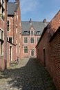 Medieval House, Great Beguinage, Groot Begijnhof, Leuven, Belgium Royalty Free Stock Photo