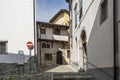 Medieval house in Cividale del Friuli Royalty Free Stock Photo