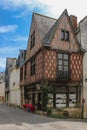 Medieval house facade. Chinon. France