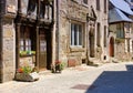 Medieval houses in Moncontour, Cotes d`Armor, Brittany
