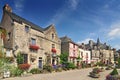 Medieval houses at Rochefort en Terre Brittany in north western France