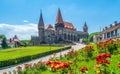 Medieval Hunyad Corvin castle, Hunedoara town,Transylvania regiom, Romania, Europe Royalty Free Stock Photo