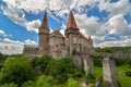 Medieval Hunyad Corvin castle, Hunedoara town,Transylvania region, Romania,Europe Royalty Free Stock Photo