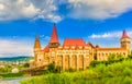 Medieval Hunyad Corvin castle, Hunedoara town,Transylvania,Romania,Europe Royalty Free Stock Photo