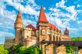 Medieval Hunyad Corvin castle, Hunedoara town,Transylvania,Romania,Europe Royalty Free Stock Photo