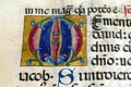 Medieval illuminated manuscript calligraphy in Hvar