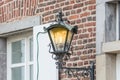 Medieval illuminated street lantern