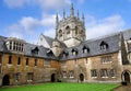 Medieval inner courtyard of Merton College, Oxford University Royalty Free Stock Photo