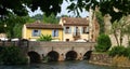 Medieval Italian Village on a Bridge Royalty Free Stock Photo