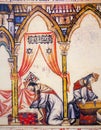 Medieval Jewish Traders at Cantigas de Santa Maria by Alfonso X of Castile El Sabio